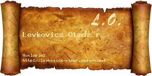 Levkovics Otmár névjegykártya